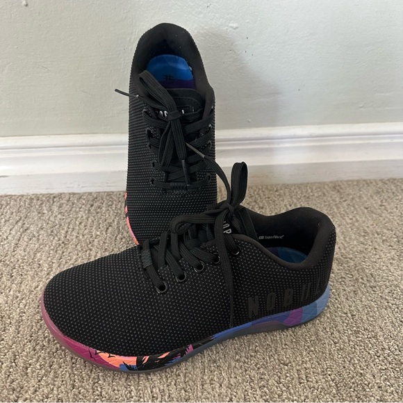 NOBULL Shoes Mens 5.5 Womens 7 SF Trainer Low Sneakers Outwork Black Sunset - Picture 1 of 8